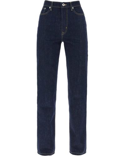 KENZO Asagao Regular Fit Jeans - Blue