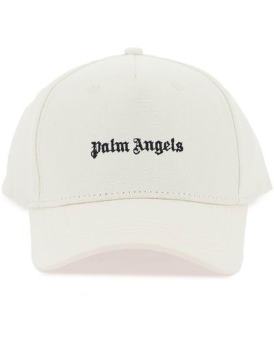 Palm Angels Cappello Baseball Con Ricamo - Bianco