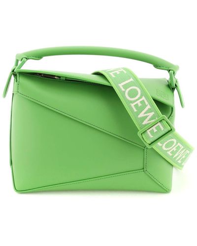 Loewe Puzzle Edge Small Bag - Green