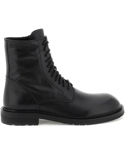 Ann Demeulemeester 'danny' Combat Boots - Black