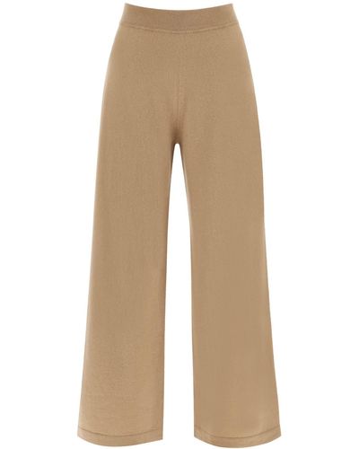 Weekend by Maxmara 'atalia' Cropped Knitted Trousers - Natural