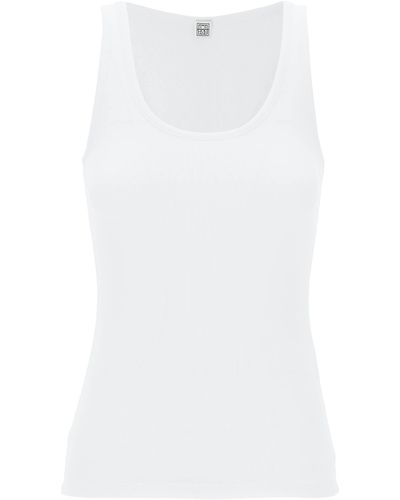Totême Toteme "Ribbed Jersey Tank Top With - White