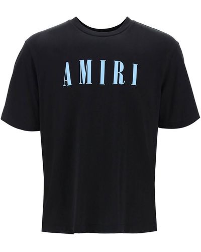 Amiri T Shirt Girocollo Con Logo Core - Nero