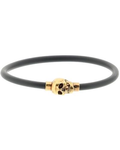 Alexander McQueen Rubber Cord Skull Bracelet - Multicolour