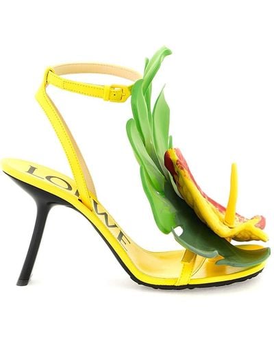 Yellow Loewe Heels for Women | Lyst