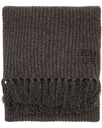 Golden Goose Journey Wool And Cashmere Scarf - Black