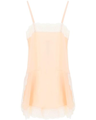 Maison Margiela Silk Mini Slip Dress - Multicolour