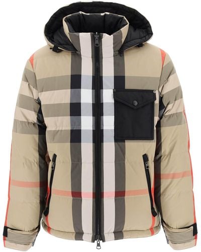 Burberry Rutland Reversible Hooded Down Jacket - Multicolour