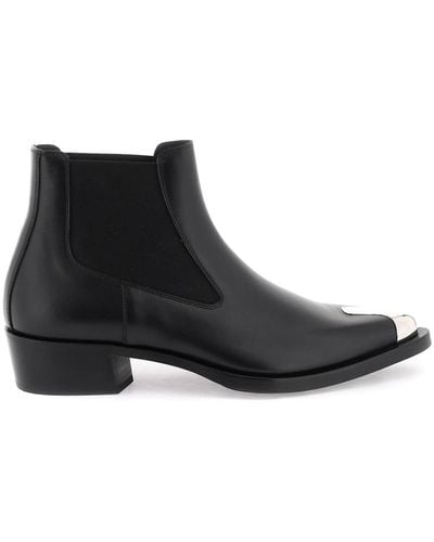 Alexander McQueen Boots Shoes - Black