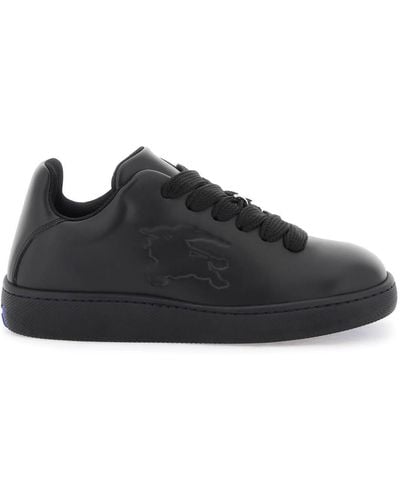 Burberry Bubble Leather Trainer - Black