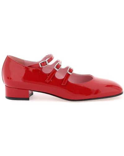 CAREL PARIS Patent Leather Ariana Mary Jane - Red