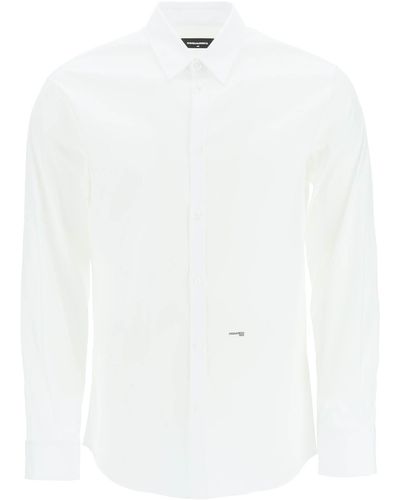 DSquared² Camicia mini logo - Bianco