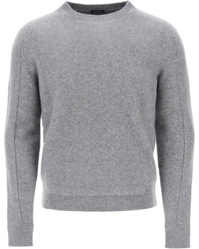 Zegna Wool Cashmere Sweater - Grey