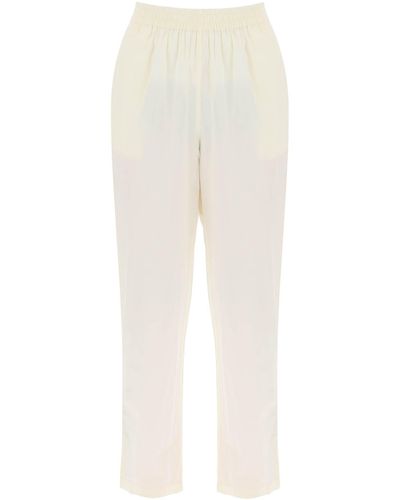 Skall Studio Organic Cotton Edgar Trousers In Italian - White