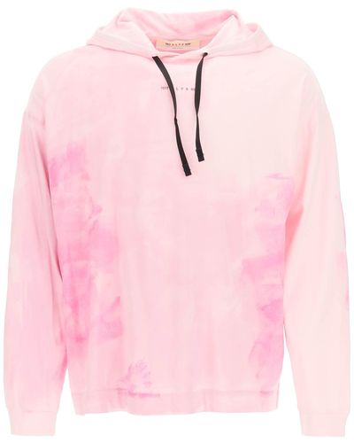 1017 ALYX 9SM Tie-dye Hooded T-shirt - Pink