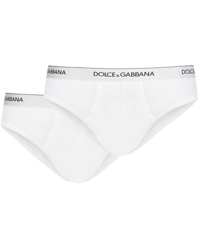 Dolce & Gabbana Bi Pack Slip Intimo - Bianco