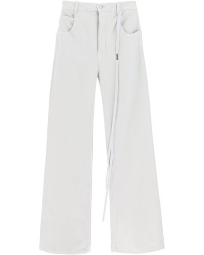 Ann Demeulemeester 'ronald' Fine Pocket Trousers - White