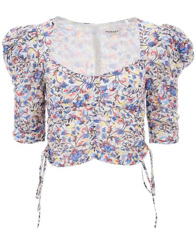 Isabel Marant Isabel Marant Etoile Organic Cotton 'galaor' Top - Multicolor