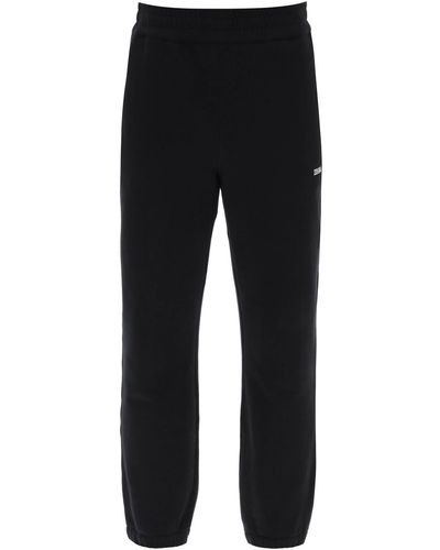 Zegna Cotton Sweatpants With Brushed Finish - Black