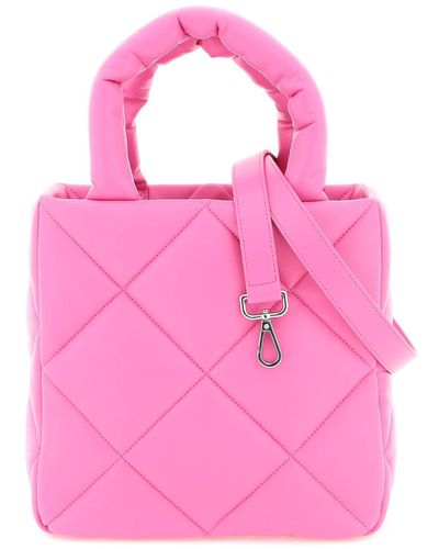 Stand Studio Quilted Faux Leather 'rosanne' Bag - Pink