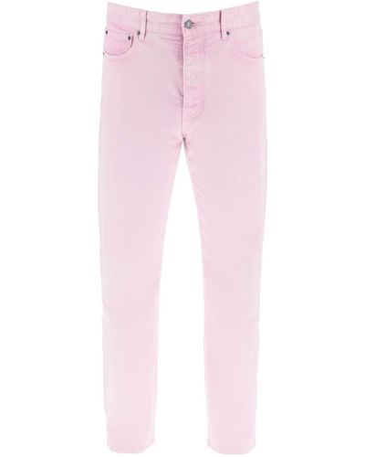 Ami Paris Ami Paris Tapered Denim Jeans - Pink