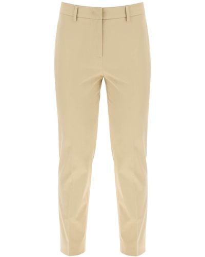 Weekend by Maxmara Cecco Cotton Stretch Cigarette Pants - Natural
