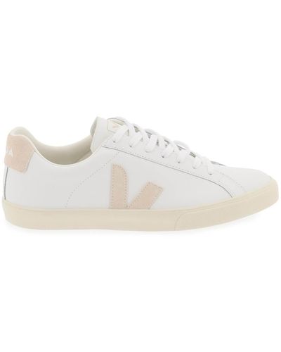 Veja Sneakers In Pelle Esplar - Bianco