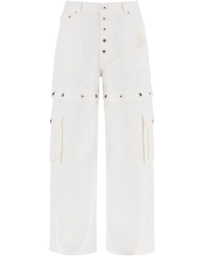 Off-White c/o Virgil Abloh Off bianco "jeans larghi convertibili logo degli anni '90