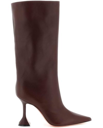 AMINA MUADDI 'fiona' Nappa Leather Boots - Brown