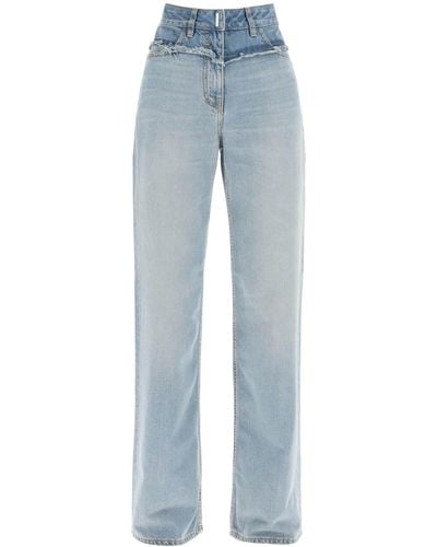 Givenchy Wide Leg Jeans - Blue
