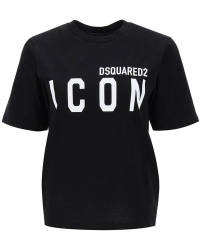DSquared² T Shirt Girocollo Icon - Nero