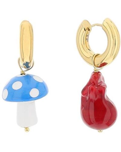 Timeless Pearly Earrings With Charms - Multicolour