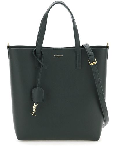 Saint Laurent North/south Toy Leather Shopping Bag - Green