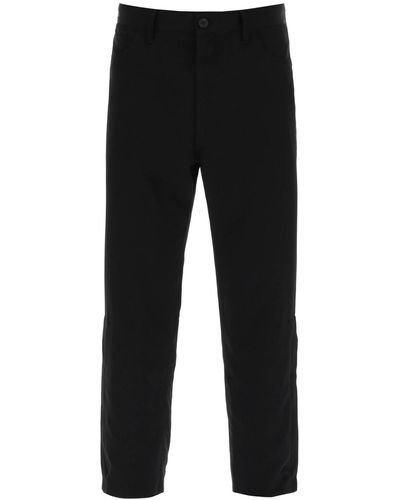 Yohji Yamamoto Fluid Five-Pocket Trousers - Black