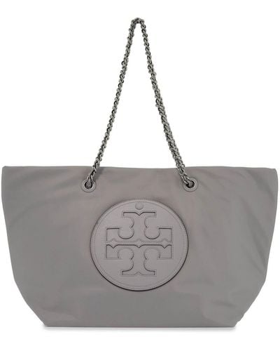 Tory Burch Ella Shopping Bag - Grey