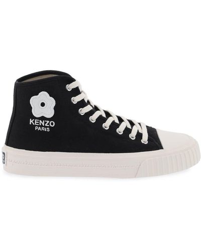 KENZO Sneakers Alte Foxy In Tela - Nero