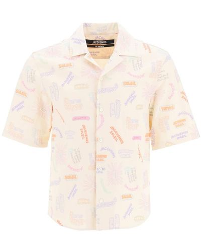 Jacquemus 'La Chemise Aouro' Shirt - Natural