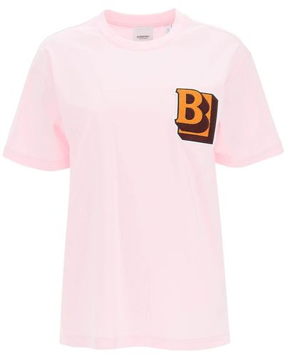 Burberry Oversized T-shirt - Pink