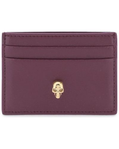 Alexander McQueen Skull Card Holder - Purple