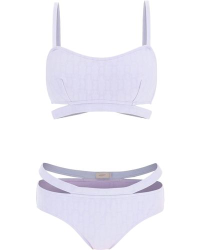 Agnona Chain Logo Set Bikini - Purple