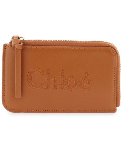 Chloé Chloe' Sense Coin Purse - Brown
