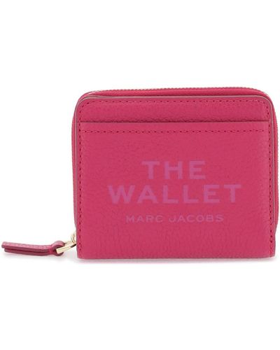 Marc Jacobs The Leather Mini Compact Wallet - Pink