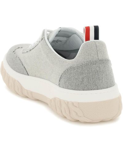 Thom Browne 'cable Knit' Trainers - White