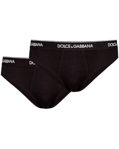 Dolce & Gabbana Bi Pack Slip Intimo - Nero