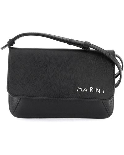 Marni Borsa A Tracolla Flap Trunk - Nero