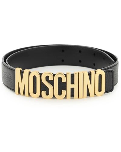 Moschino Logoed Leather Belt - Multicolour