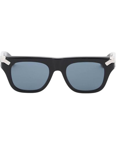 Alexander McQueen Punk Rivet Mask Sunglasses - Blue