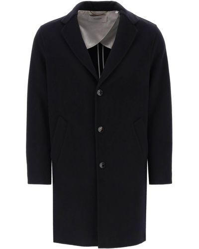 Agnona Single-breasted Coat In Cashmere - Black