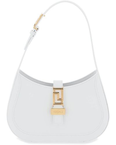 Versace Greca Goddess Small Hobo Bag - White