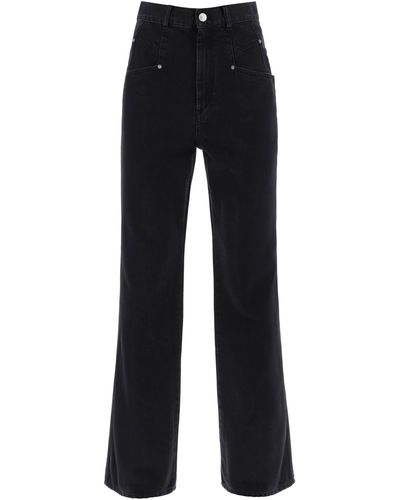 Isabel Marant 'Dileskoa' gerade geschnittene Jeans - Nero